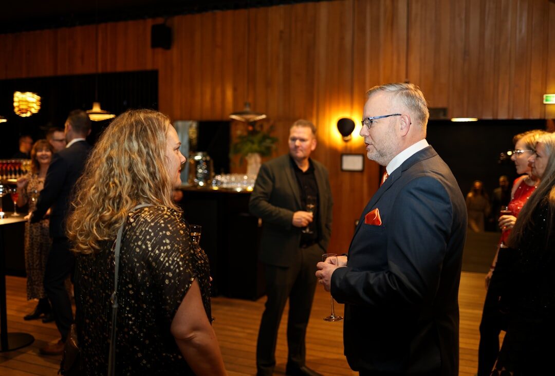 local celebrities at event